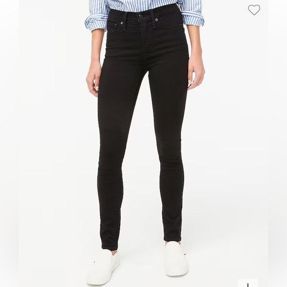 J. Crew 10" high-rise black skinny jean in signature stretch - Picture 1 of 3